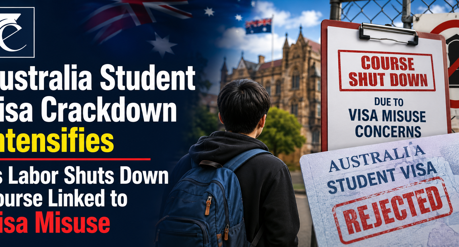 Australia Student Visa Crackdown Intensifies as Labor Shuts Down Course Linked to Visa Misuse