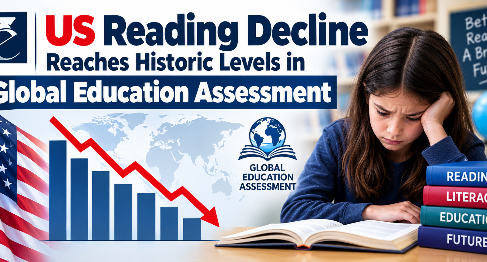 US Reading Decline Reaches Historic Levels in Global Education Assessment