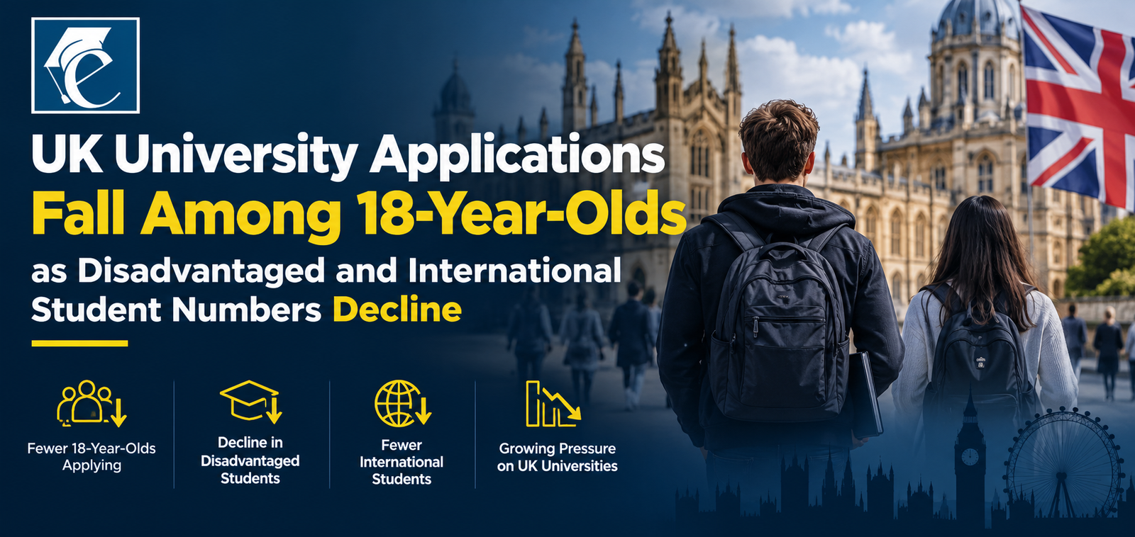 UK University Applications Fall Among 18-Year-Olds