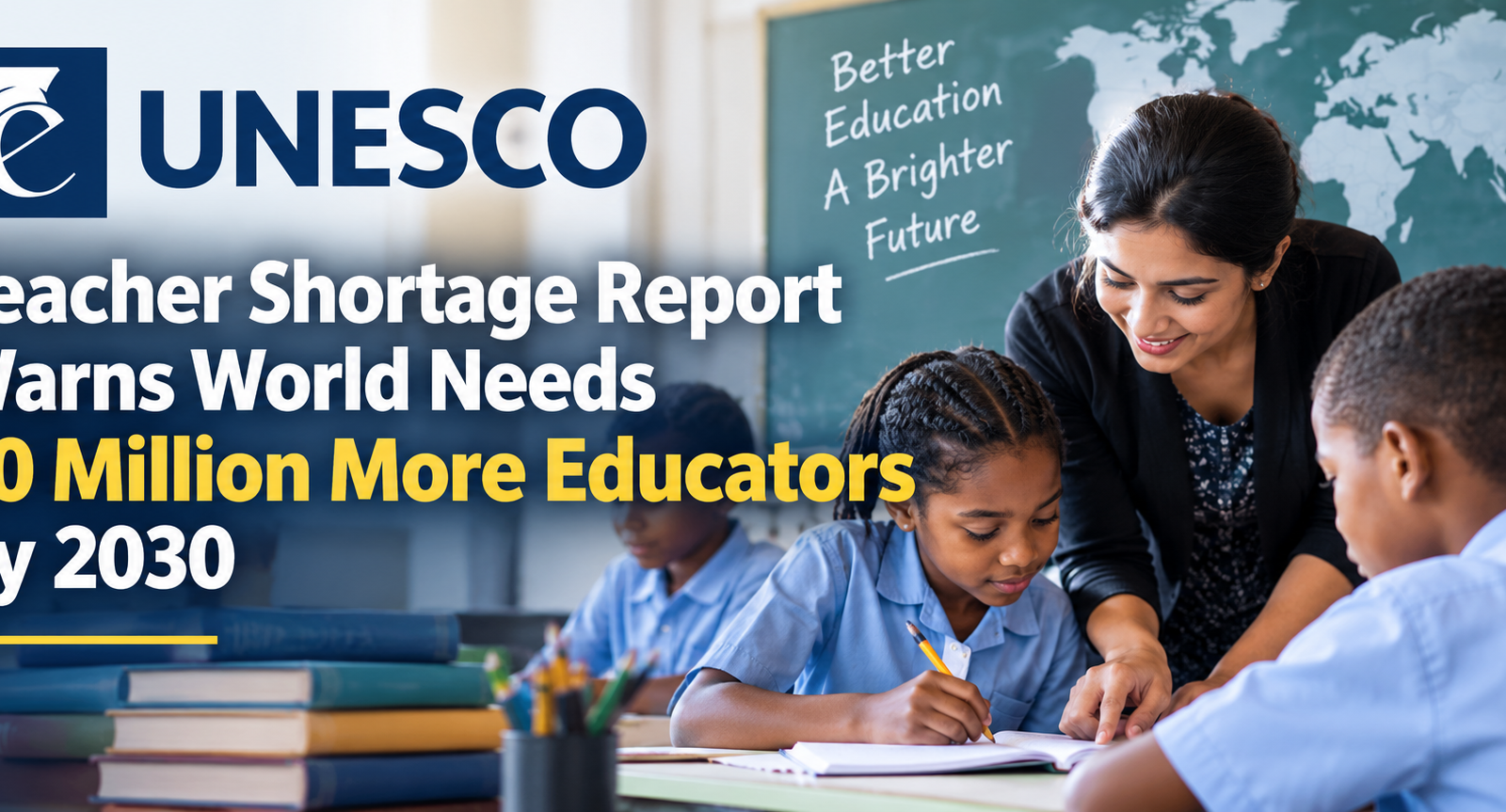 UNESCO Teacher Shortage Report Warns World Needs 50 Million More Educators by 2030