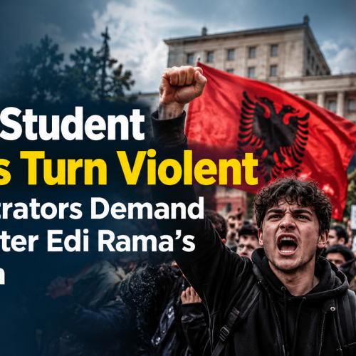 Albania Student Protests Turn Violent as Demonstrators Demand Prime Minister Edi Rama’s Resignation