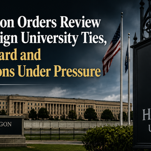 Pentagon Orders Review of Foreign University Ties