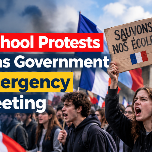 France School Protests Escalate as Government Calls Emergency Crisis Meeting