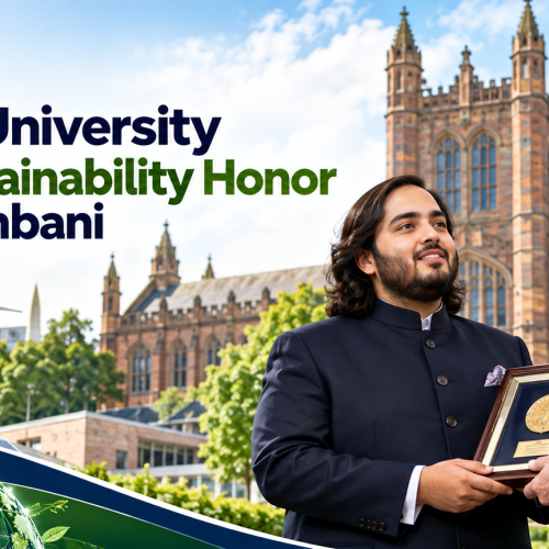 Newcastle University Confers Sustainability Honor on Anant Ambani